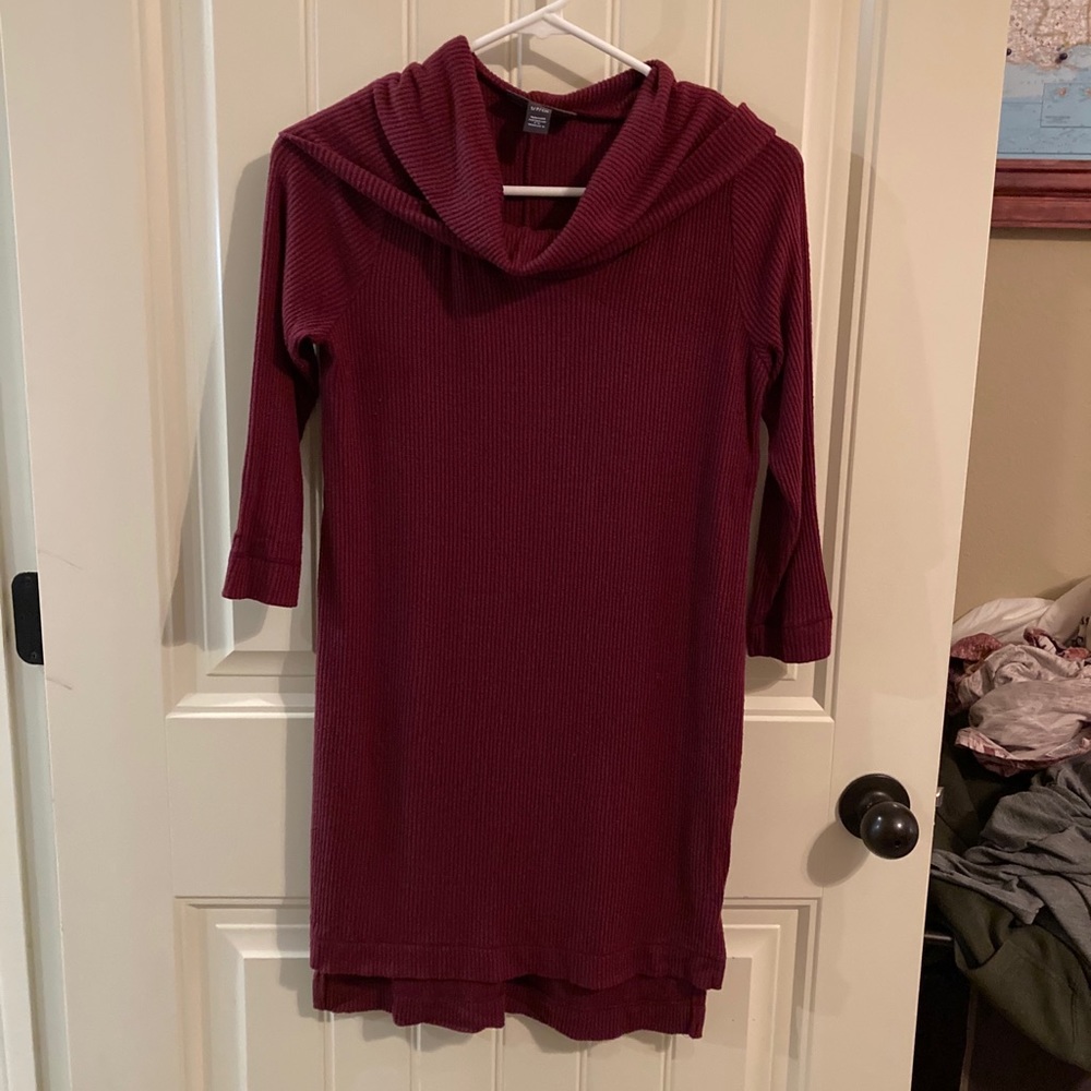 Cowl neck maternity tunic